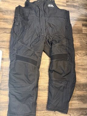 Arctic Cat Men's Black Cargo Bib Pants - Insulated Outdoor Workwear